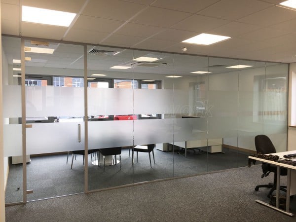 Breedon Consulting Ltd (Ashby de la Zouch, Leicestershire): Glass Office Wall And Door