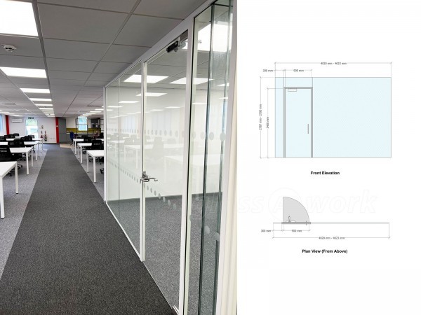 CWP Group (Henley-on-Thames, Oxfordshire): Office Glass Wall and Door With Soundproofing
