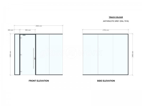 Caledonian Lift Services (Hamilton, Scotland): Glass Partition Corner Room