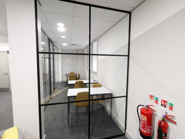 Capa College (Wakefield, West Yorkshire): T-Bar Black Metal Grid Glazing