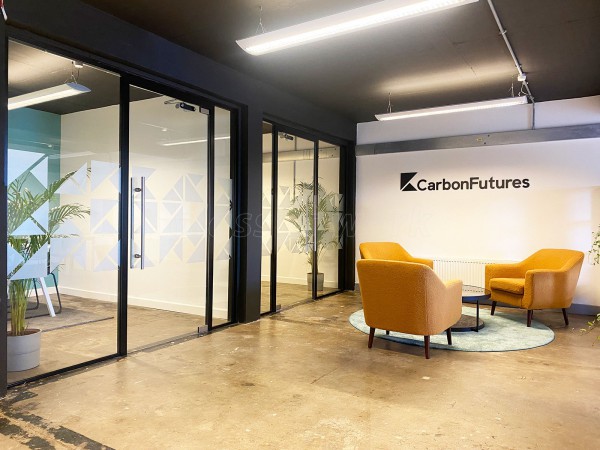 Carbon Futures (Glasgow, Scotland): Side-by-side Glass Office Partitions