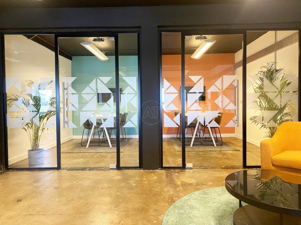Carbon Futures (Glasgow, Scotland): Side-by-side Glass Office Partitions