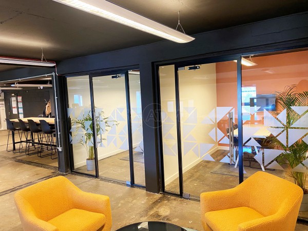 Carbon Futures (Glasgow, Scotland): Side-by-side Glass Office Partitions