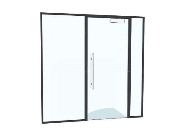 Carbon Futures (Glasgow, Scotland): Side-by-side Glass Office Partitions
