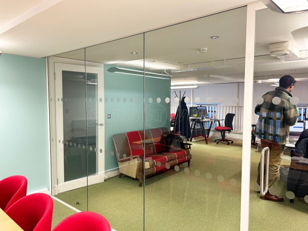 Cashel Travel (Edinburgh, Scotland): Acoustic Glass Office Screen and Door