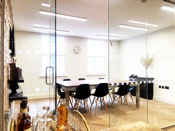 Cedar Dean Commercial (Soho, London): Toughened Glass Office Wall & Door