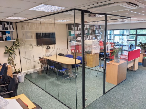 Cell Guidance Systems (Cambridge, Cambridgeshire): Three Sided Glass Meeting Room
