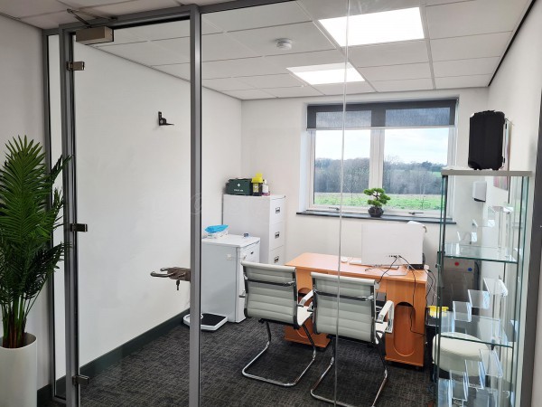 Centauri Health (Ashford, Kent): Glass Partition To Create A New Office