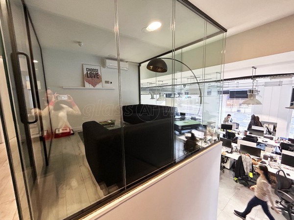 Chrome Productions (Kentish Town, London): Three-Sided Double Glazed Glass Office