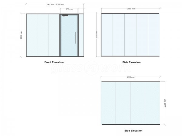 Chrome Productions (Kentish Town, London): Three-Sided Double Glazed Glass Office