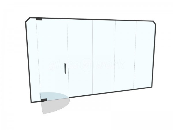City Estates (Sheffield, South Yorkshire): Frameless Glass Office Partition