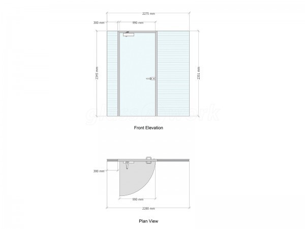 Clarke Building and Roofing Services (Exeter, Devon): Double Glazed Glass Office Partition With Integral Blinds