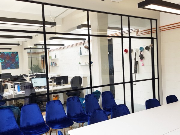 Cleveland & Co (Bermondsey, London): Black T-Bar Industrial Warehouse-Style Glazed Partitions