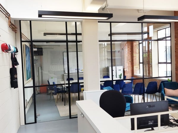 Cleveland & Co (Bermondsey, London): Black T-Bar Industrial Warehouse-Style Glazed Partitions