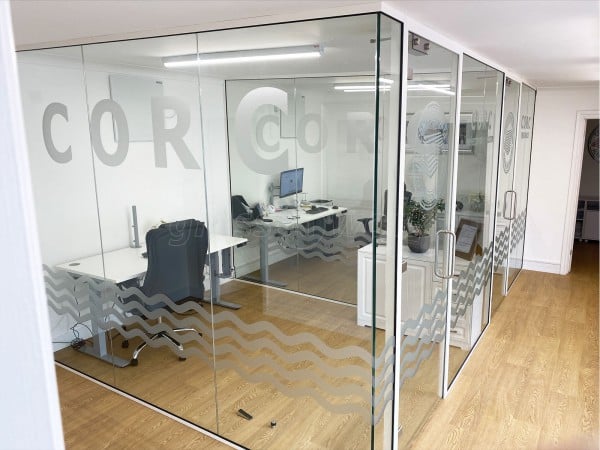 Confederation of Roofing Contractors (Brightlingsea, Essex): Glass Office Pods Using Laminated Acoustic Glass