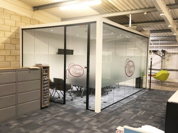 Craft Buddy Ltd (Chesham, Buckinghamshire): Glass Corner Office Pod With Soundproofed Laminated Glazing