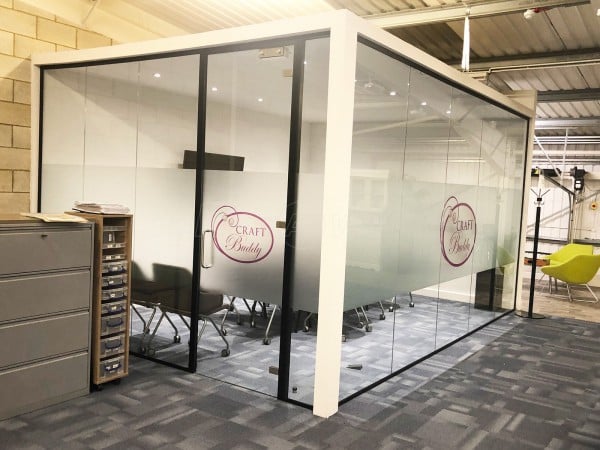 Craft Buddy Ltd (Chesham, Buckinghamshire): Glass Corner Office Pod With Soundproofed Laminated Glazing