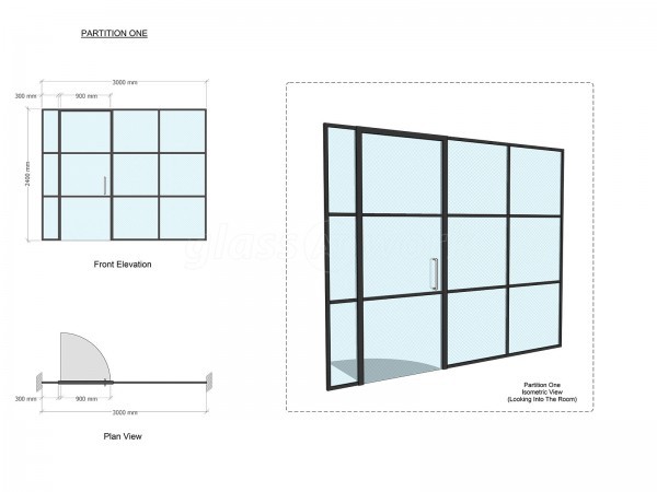 Craig Scudder [Self Builder] (Stevenage, Hertfordshire): Industrial-Look Domestic Room Divider Internal Glass Wall