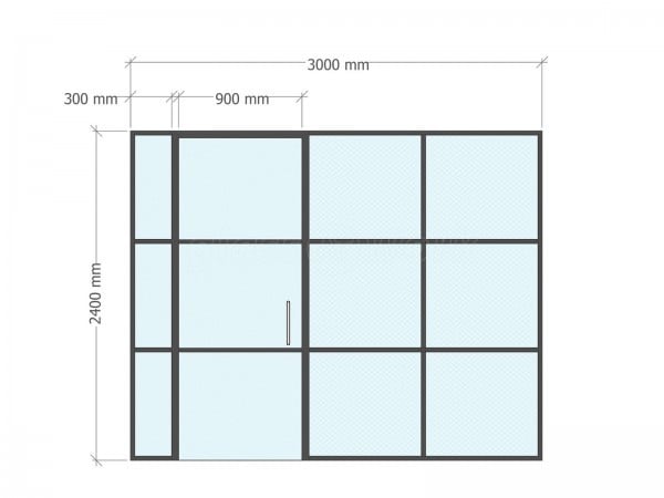 Craig Scudder [Self Builder] (Stevenage, Hertfordshire): Industrial-Look Domestic Room Divider Internal Glass Wall