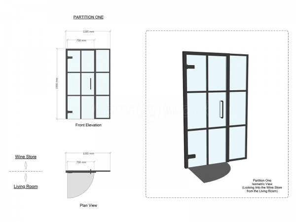 DR Joinery (Yarm, Cleveland): T-Bar Heritage-Style Glass Wine Room