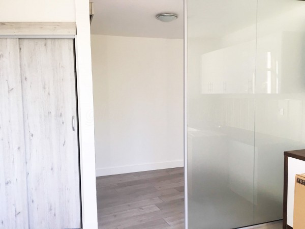 Decorean Ltd (Lewisham, London): Office Glass Wall Divider Open Ended Partition