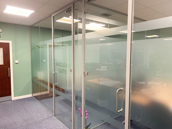 Dougall Baillie Associates (East Kilbride, Scotland): Glass Office Partitions With Acoustic Glazing