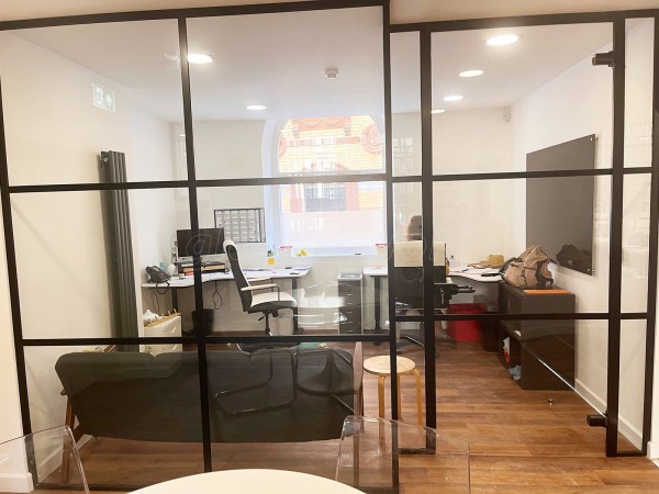 Drummer TV (Redland, Bristol): T-Bar Metal and Glass Office Wall With Soundproofing