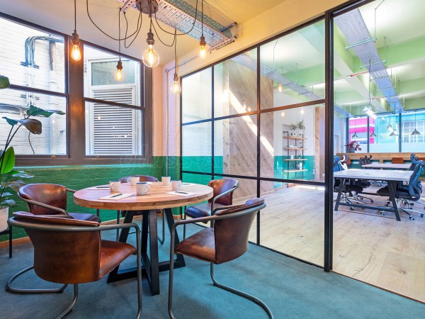 EMD Holding Group (Shoreditch, London): T-Bar Black Framed Glass Meeting Room