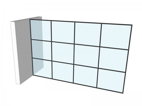 ETFS Capital (Soho, London): Heritage-Style Glass Wall Room Divider