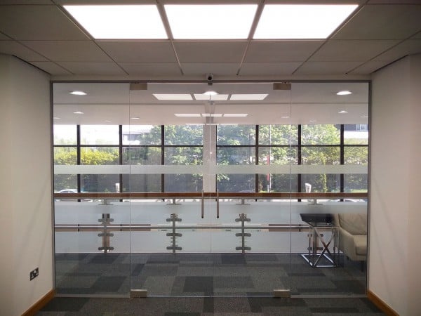 Eagle Installations Limited (Old Trafford, Manchester): Interior Frameless Glass Double Doors