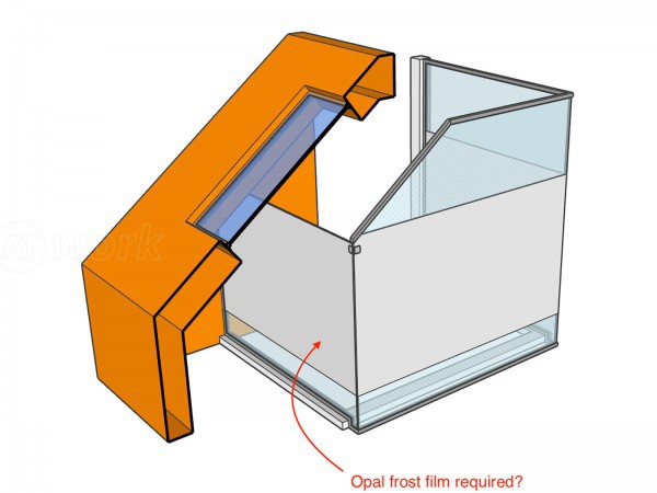 Domestic Project (Edgware, Middlesex): Residential Glass Partition Under Eaves Over A Stairwell