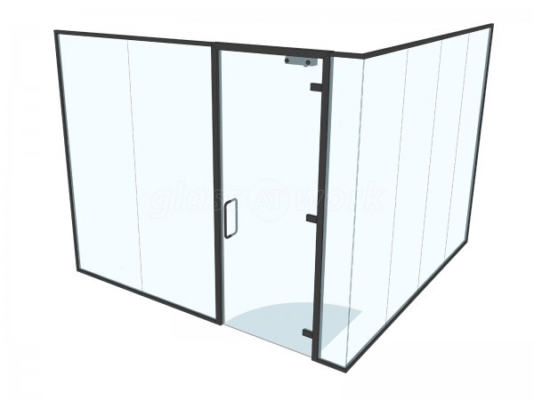 Ekoflow (Stonehouse, Gloucestershire): Acoustic Glass Office Corner Room