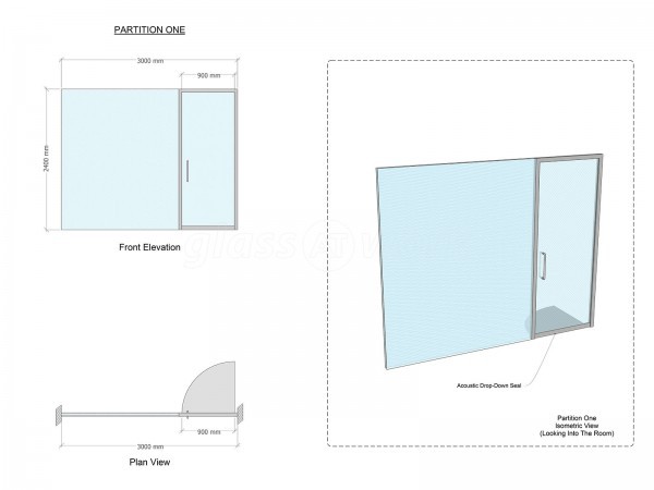 Elecbuild Ltd (Colchester, Essex): Double Glazed Acoustic Glass Wall, With Laminated Soundproofed Glazing