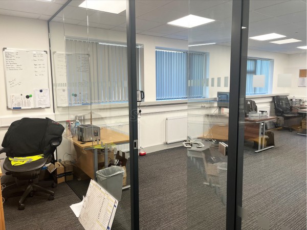 Elite GSS (Middleton, Manchester): Laminated Acoustic Glass Office Dividing Wall