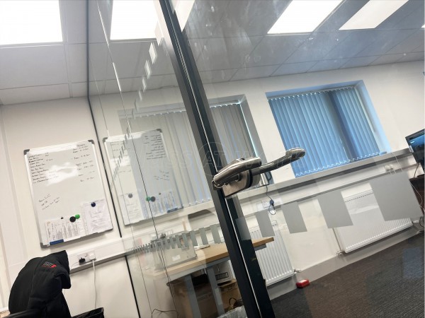 Elite GSS (Middleton, Manchester): Laminated Acoustic Glass Office Dividing Wall