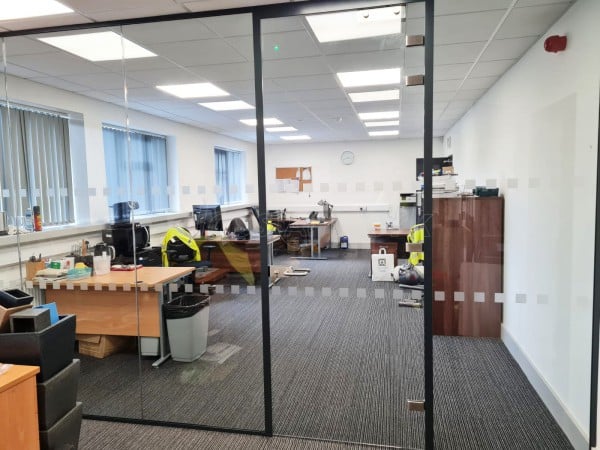 Elite GSS (Middleton, Manchester): Laminated Acoustic Glass Office Dividing Wall