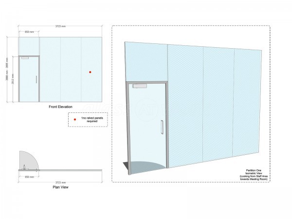 Energy Source Limited (Falkirk, Scotland): Double Glazed Glass Partition Wall [for sound reduction]