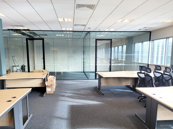 Enterior (Motherwell, Scotland): Double Glazed Glass Office Partitions and Doors