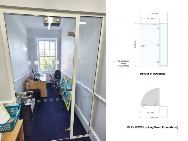 EnviroDental (Stroud, Gloucestershire): Glass Door and Side Panel