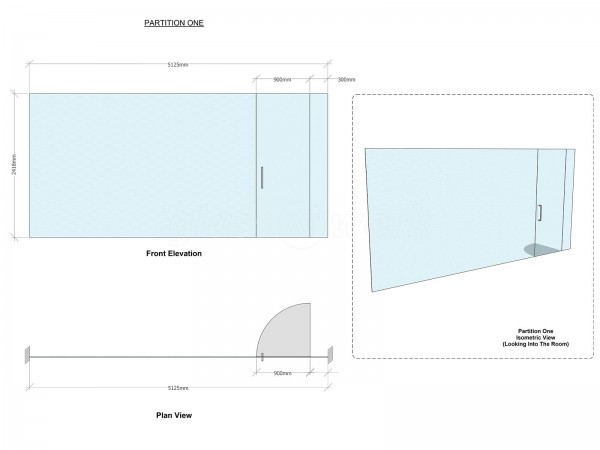 Select Offshore (Billericay, Essex): Toughened Safety Glass Partition Wall & Door