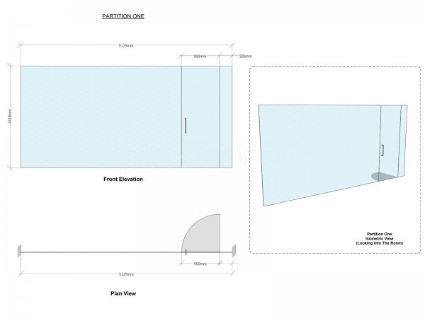 Select Offshore (Billericay, Essex): Toughened Safety Glass Partition Wall & Door