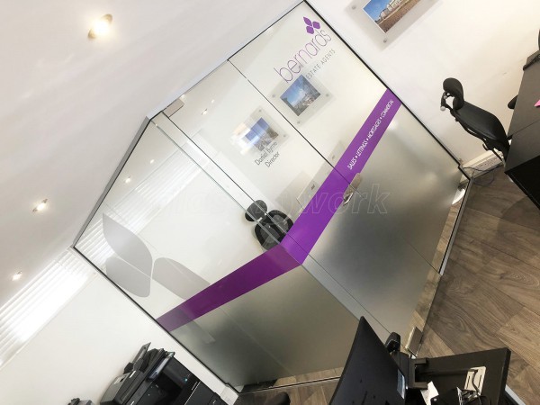 Bernards Estate Agents Ltd (Southsea, Hampshire): Frameless Glazed Corner Office