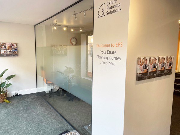 Estate Planning Solutions (Macclesfield, Cheshire): Three-Sided Glass Office