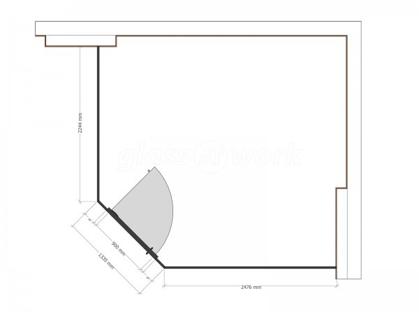 Eurowin Limited (Shoreditch, London): T-Bar Industrial-Style Glass Corner Room