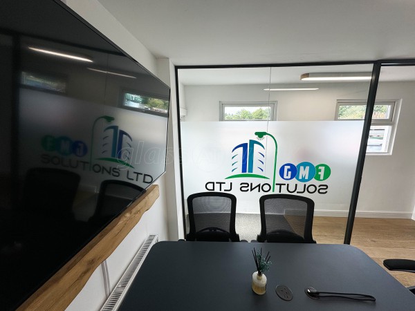 FMJ Solutions (Reading, Berkshire): Glass Corner Office Pod With Window Film