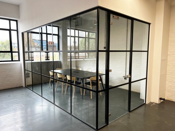 Fenchurch Contracts (Southwark, London): T-Bar Black Frame Metal and Glass Office Fitout