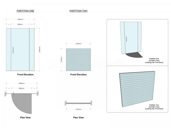 Fire Investigations [UK] LLP (Garston, Hertfordshire): Glazed Partition With Frameless Door