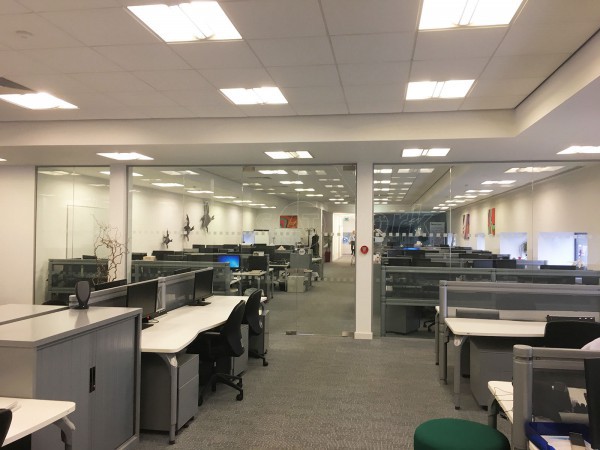 Firstnet Data Centres Limited (Holbeck, Leeds): Glazed Partitions With Glass Double Door Set