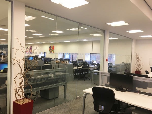 Firstnet Data Centres Limited (Holbeck, Leeds): Glazed Partitions With Glass Double Door Set