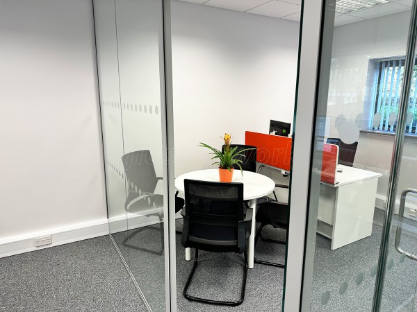 Fluid Branding (Bury St. Edmunds, Suffolk): Glass Corner Office and Meeting Room